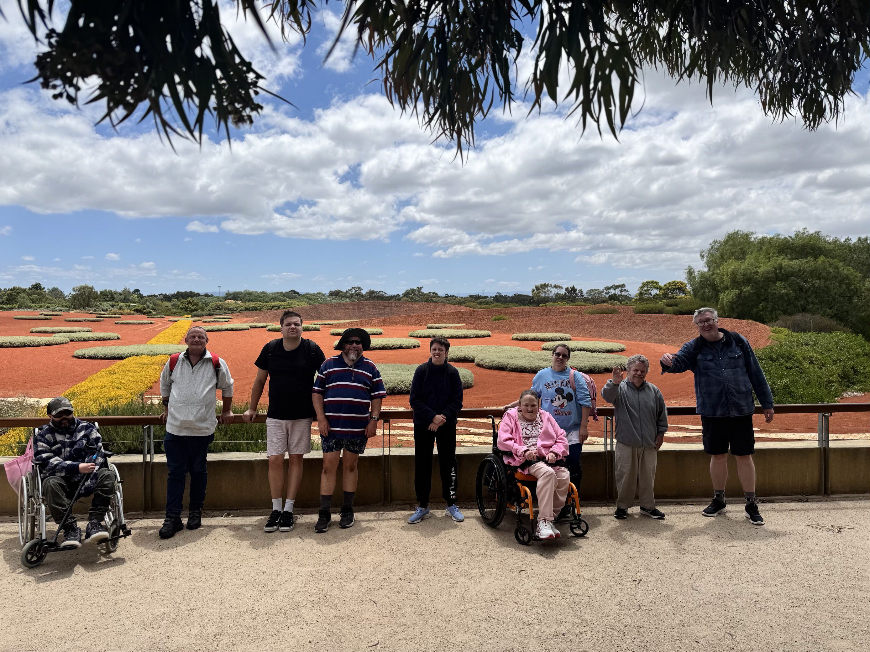A group of people standing next to each other.